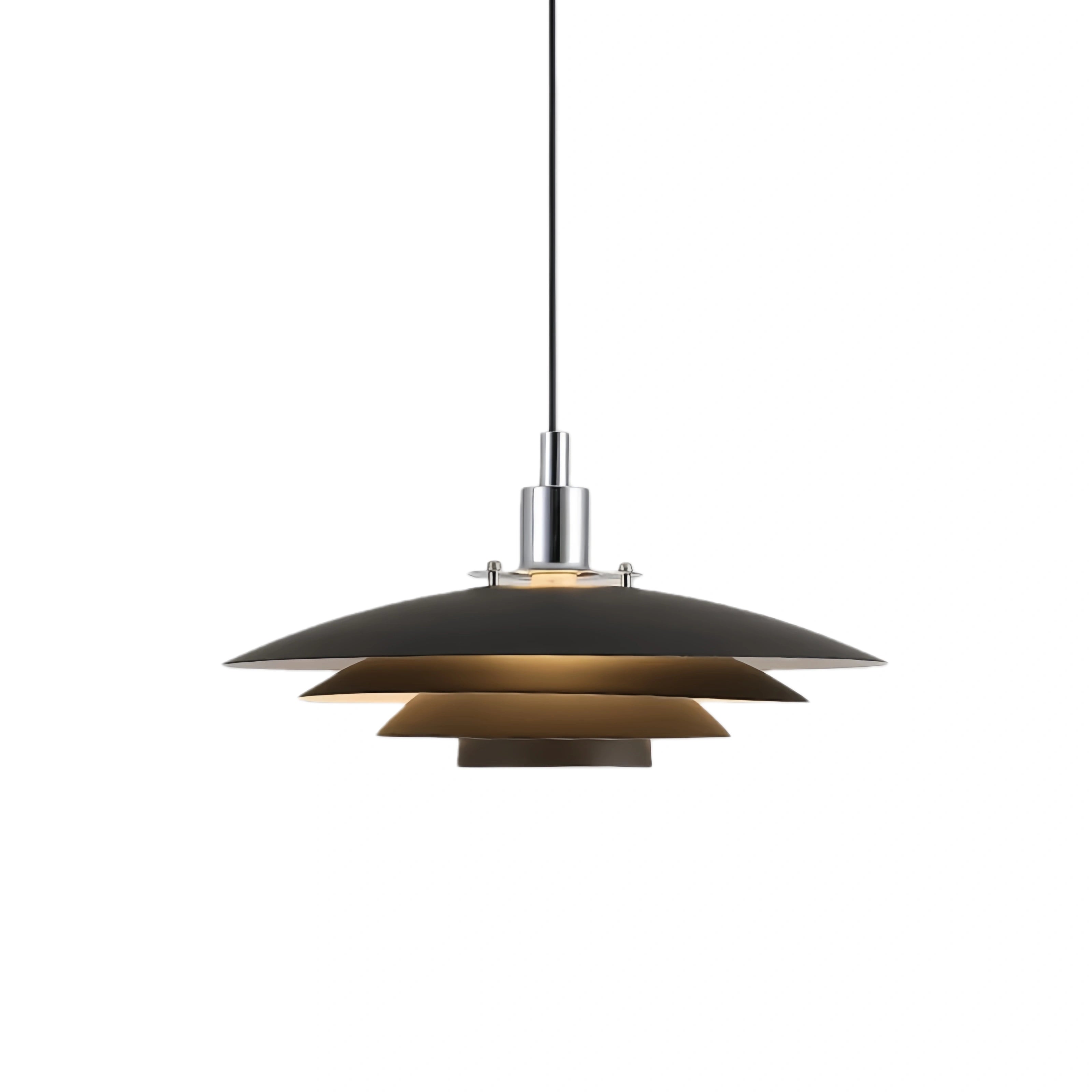 Modern Metal Pendant Light — Black